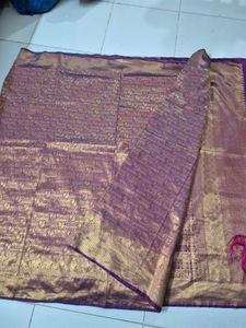 Purple Banarasi Saree
