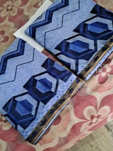 2 New Elegant Blue Saree