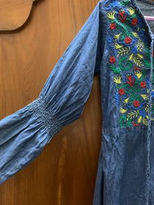 DressBerry Women A-line Blue Dress