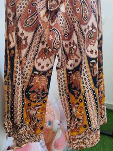 Ethnic Printed Plazo Pants – Loose Elastic (Can Be