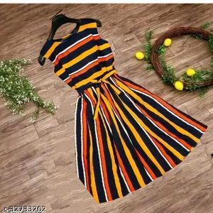 Striped Midi Dress