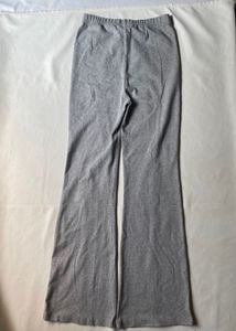 Grey flare leg pants