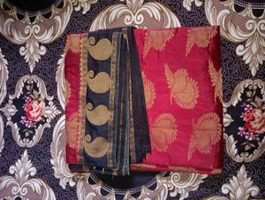 Red Saree. Silk Saree