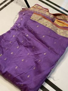 Totally New Beautiful Purple Saree For Wedding