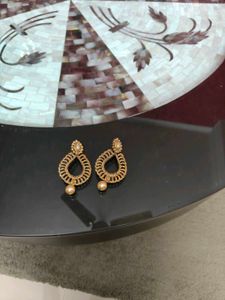 Gold Tone Drop Earrings