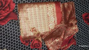 Banarsi Silk Saree With Stitch Blouse
