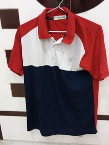 Color Block Polo T-Shirt