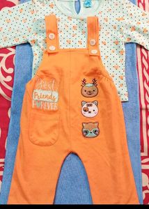 Baby Girl Dungree Set