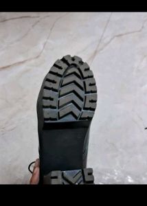 Black authentication boots