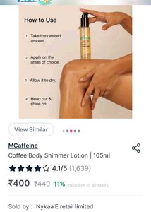 Mcaffeine Body Shimmer ✨❤️