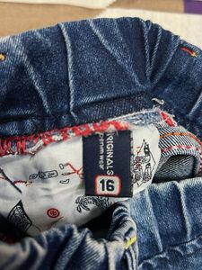 Kids&#39; Graphic Sequin Denim Jeans with Drawstring