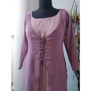 Georgette Coat Kameez 2 Piece