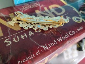 Gold Peacock Hair Clip