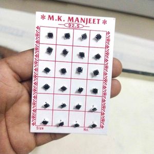 925 Pure Silver Dimond Nose/Ear Earings1 pair