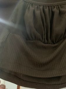 Brown Crop Top Size-Small