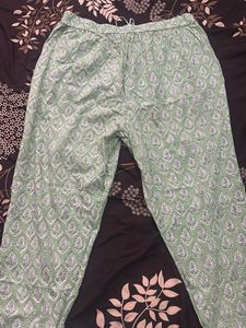 Leaf Print Palazzo Pants