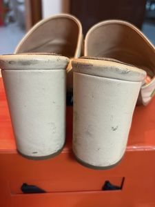 Floral pure leather Mules