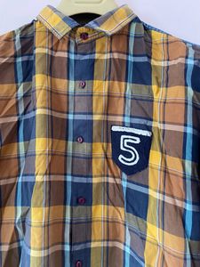 Checked Slim Fit Cotton Shirt
