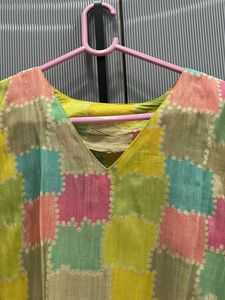 Patchwork Kurta Cord Set