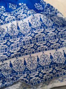 Blue Floral Print Dress