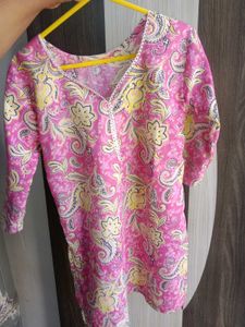 Pink Patterned Tunic