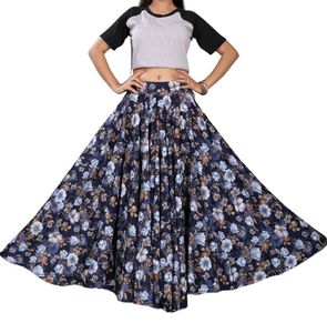 New Floral Print Maxi Skirt