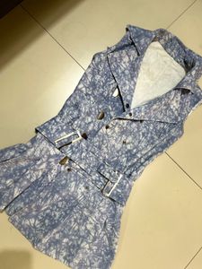 Patterned Mini Dress