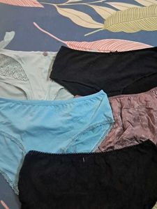 Combo Of Five Imported Fabric Panty