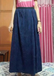 Stylish Navy Maxi Skirt