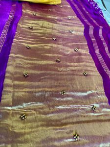 Bandhani Pure Gazi Silk Saree With Blouse
