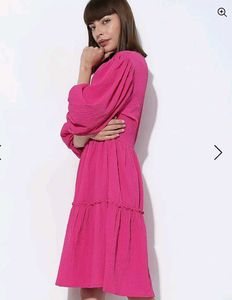 Newme Pink Midi Dress From Pluss