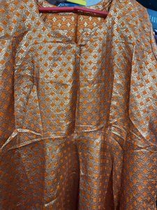Orange festive gown