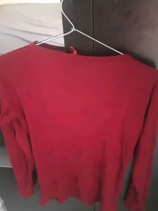 Maroon Long Sleeve Top