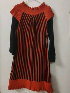 Striped Knit Mini Dress