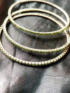 Stone Worked Bangles 💚