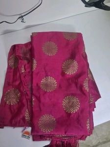 Pink &amp; Gold Design Fabric 2