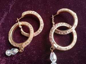 Beaded Hoop Earrings