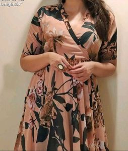 Floral Wrap Maxi Dress