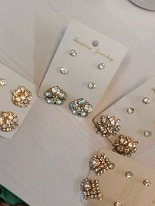 Sparkling Stud Earring Sets