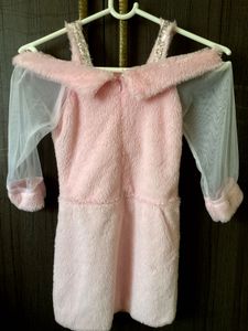 Pink Fuzzy Party Dress