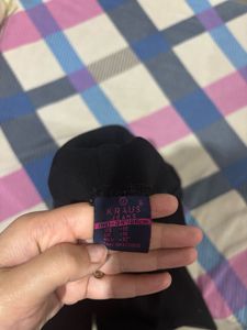 Black Straight Leg Trousers