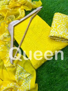 Cotton Unstitched Dress Set