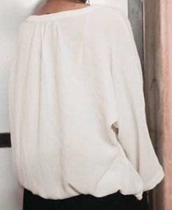 Cream Dolman Sleeve Top