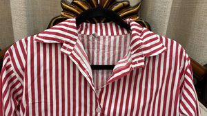 Striped Button-Down Top