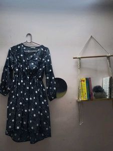 Polka Dot High Low Dress French Brand
