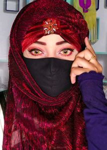 Dubai Red Velvet Turban with Embellishment