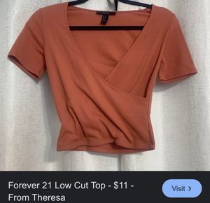 Forever 21 Ribbed Top - L