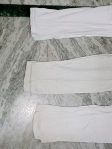 Combo Of Three White Leggings....