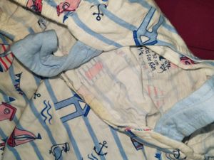 Baby Top With Birds And House Print