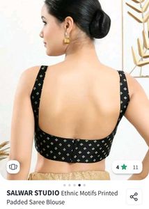 Black &amp; Gold Pattern Blouse